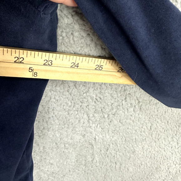 Susan Graver Button Up Shirt Floral Embroidered Blue Long Sleeve Boho Size Large - Picture 4 of 5